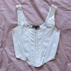 Dolls Kill White Corset